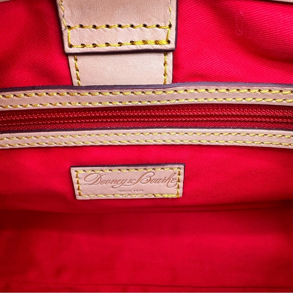 Dooney & Bourke Hot Pink Patent Small Zip Satchel Ultra Glossy Leather Bag - Picture 4 of 16